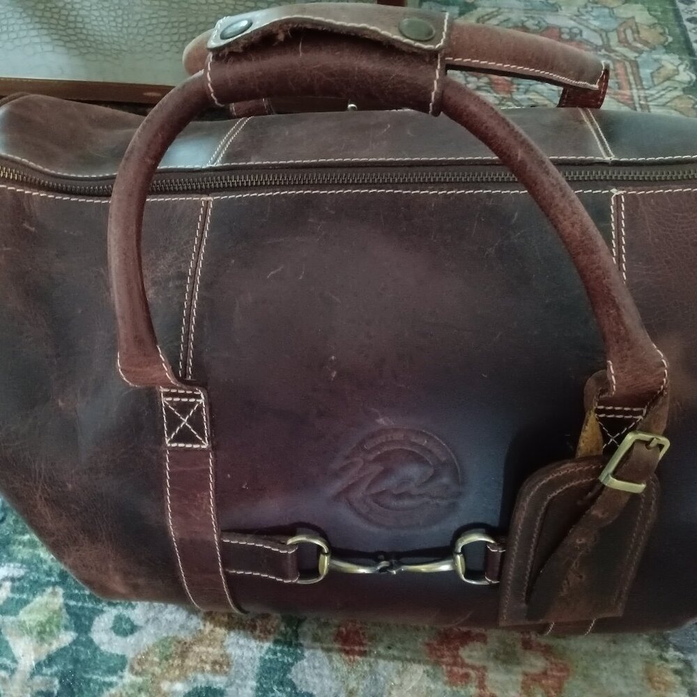 Nika leather travel or duffel bag